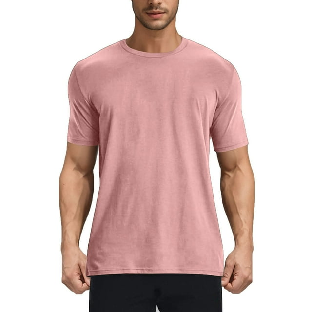 CHGBMOK Chemises pour Hommes Manches Courtes Col Rond Léger T-Shirt Entraînement Athlétique Décontracté Tailles P-4TG
