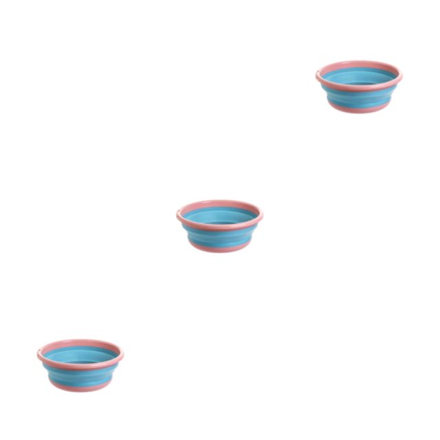 Cateissary Lavabo plegable seguro, no fácil de deformar y respetuoso con la piel, portátil, para ahorrar espacio, fabricado en rosa S Type1 NO1