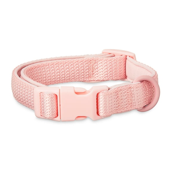 Vibrant Life Neoprene Cushioned Adjustable Dog Collar, Soft PInk, Small