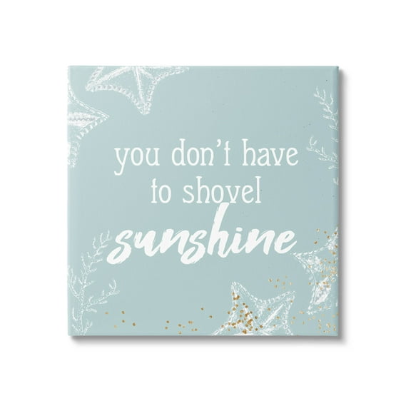 Stupell Industries Summer Beach Lover Nautical Quote Graphic Art Gallery Wrapped Canvas Print Wall Art, Design by Ann Bailey