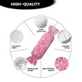 thumbnail image 5 of Salouo Pink Glitter Pattern Cute Bolster Pillow,Cylindrical Pillow Long Pillow for Bed Round Side Pillow for Knee/Leg/Neck ,- Length 24.4" x 9.8" Diameter, 5 of 8