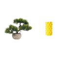 thumbnail image 1 of Colección De Bonsáis Artificiales, Plantas Artificiales, Centros De Mesa, Florero De Porcelana, Adorno De Escritorio, Arreglo De Mesa Para Sala De Estar, 1 of 8