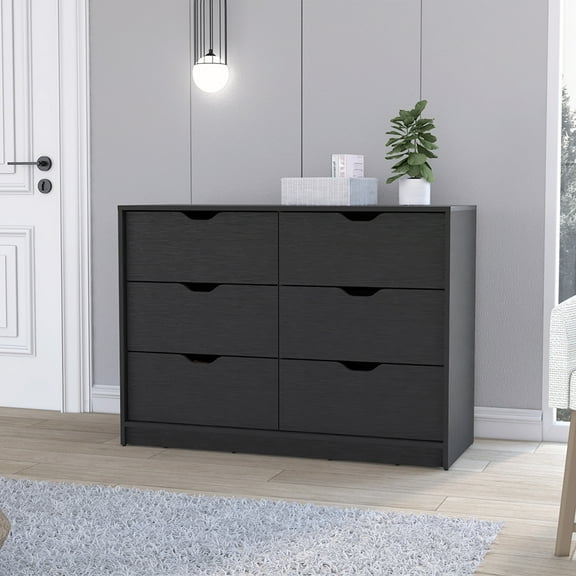Cterwk 4 Drawers Dresser for Home Office, Black