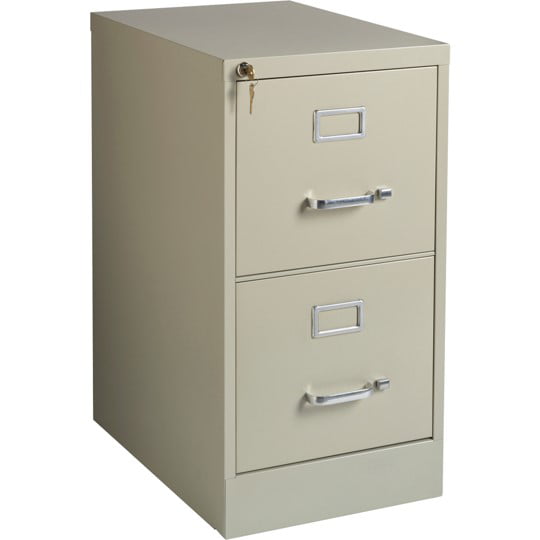 Scranton /& Co 26.5 Deep Commercial Grade 2 Drawer Letter File Cabinet in Putty
