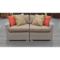 thumbnail image 2 of Coast 2 Piece Outdoor Wicker Patio Furniture Set in Wheat, 2 of 2