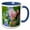 Blue/White, variant on 3drose, Prairie Smoke Flowers in Aspen Grove in Glacier Np, Montana, Usa, 11oz Two-tone Yellow Mug
