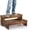 Walnut, variant on 25" Long Step Stool for Adult & Kid - Acacia Wood Two Step Stool 500 Lbs - Wooden Riser 2-Step Spa & Hot Tub Stairs for Pool - Heavy Duty 2 Step Stools for Bed, Kitchen,Outdoor (Patent Pending)