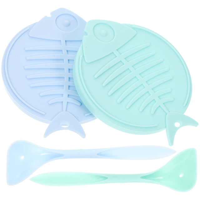 1 Set of Silicone Can Lids Wear-resistant Pet Food Covers Household Can Covers Can Supply
