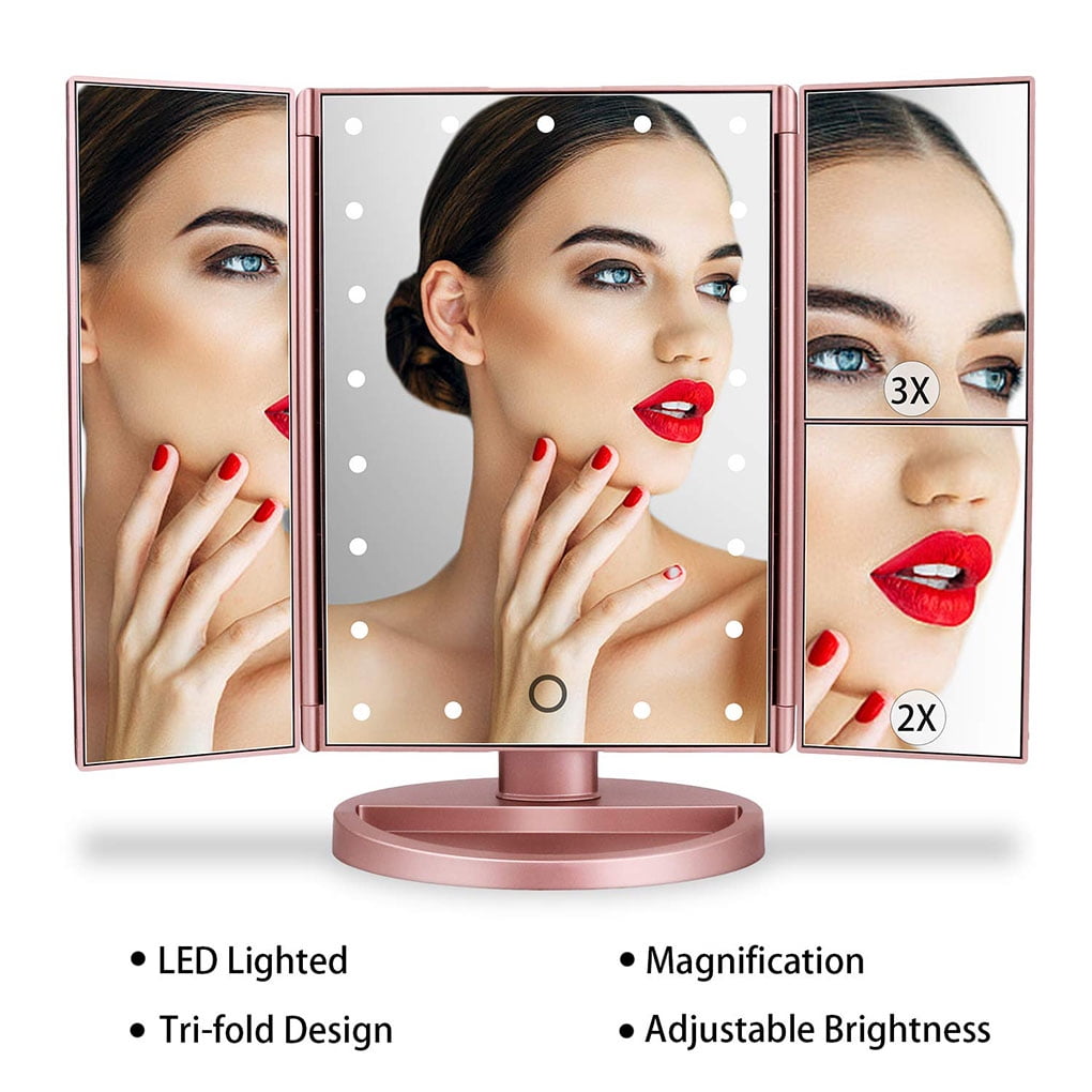Irene Inevent Three Side Folding Face Mirrors
