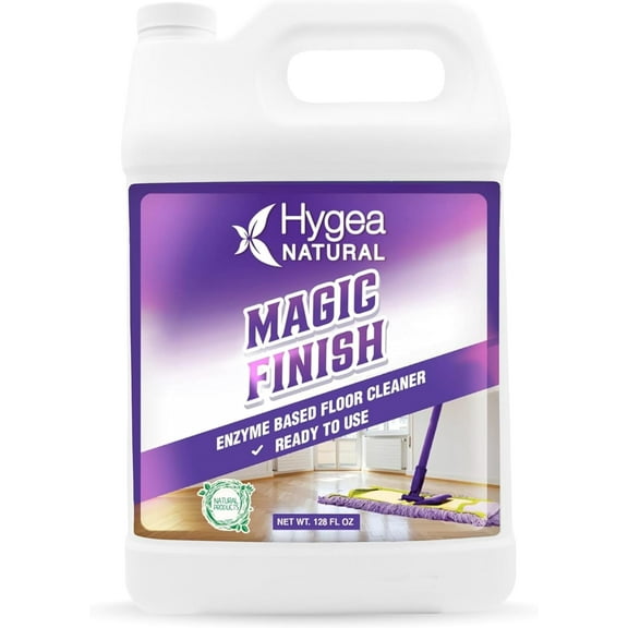 Hygea Natural Magic Finish Enzyme Cleaner, Non-Toxic Multi-Surface Floor Cleaner, 128 fl oz