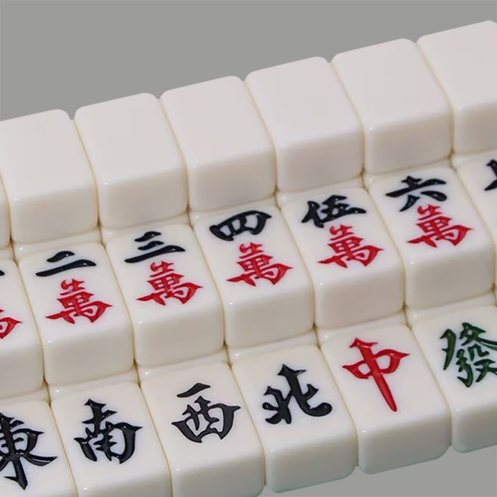 Portable Mini Mahjong Set, Originating From Chinese Entertainment Games, Travel Outdoor Hand-rub Mahjong, Festival Party Game, Birthday Party Game