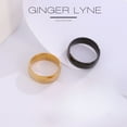 thumbnail image 6 of 6mm Stainless Steel Wedding Band Ring Women Men Ginger Lyne Collection, 6 of 7