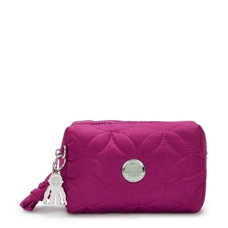 Kipling Wyston Quilted Pouch Royal Orchid Quilt