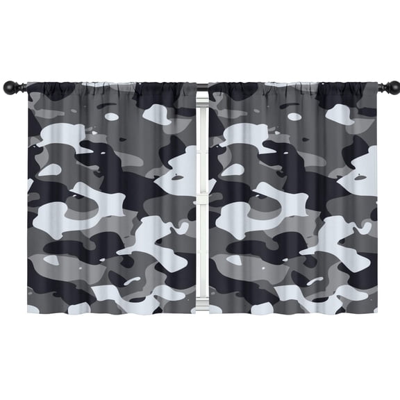 Camouflage 42x54in(106x137cm) Curtains 2 Panels for Kids Bedroom, Window Drapes for Kids Boys Girls Bedroom Curtains Designed To Spark Joy and Creativity