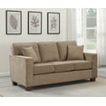OSP Home Furnishings Russell 3 Seater Sofa in Earth Fabric 3/CTN