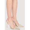 thumbnail image 2 of Women's Pointed Toe Clear Side Stiletto Pumps, 2 of 3