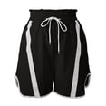 thumbnail image 5 of Uaswgudfs Women's Color Block Athletic Shorts, Elastic Drawstring Loose Fit Casual Shorts for Summer Sports & Daily Wear, 5 of 6