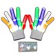 thumbnail image 1 of Guantes LED, guantes intermitentes multicolores LED, guantes coloridos con esqueleto intermitente, guante LED luminoso, para adultos, Halloween, Navidad, cumpleaños, fiestas rave, 1 of 5
