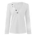 thumbnail image 4 of OSOLU Women Autumn Casual Fashion Simple Solid Color Long Sleeve V Collar Button Inside The Jacket Stylish Dailywear, 4 of 5