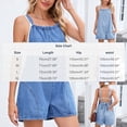 thumbnail image 3 of YTCAMLO Loose Fit Womens Denim Overalls Trendy Y2K Loose Fit Adjustable Strap Short Jumpsuits with Pockets Backless Rompers, 3 of 9
