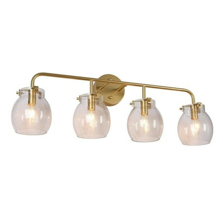 

Beyond Modern Gold Bathroom Vanity Light Glass Wall Sconces-2/3/4 Light 4-Light