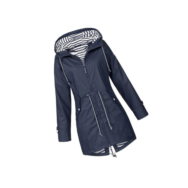 Chandail à Capuchon Doux Veste Femme Imperméable Manteau de Pluie Extérieur Guerre Froide Vêtement d'Extérieur Vert TTTG