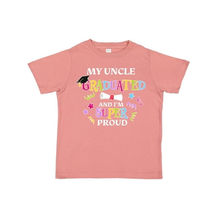 

Inktastic My Uncle Graduated and I m Super Proud Gift Toddler Boy or Toddler Girl T-Shirt