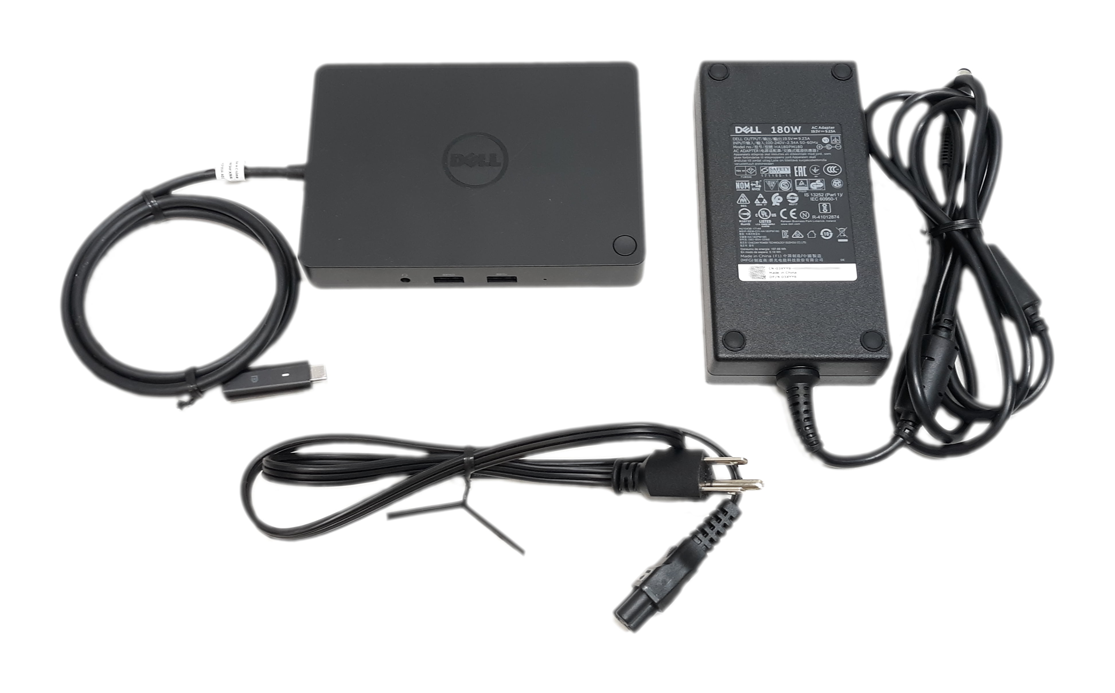Used Dell Docking Station WD15 4K USB-C VGA HDMI mini DP AC Adapter