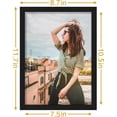 thumbnail image 3 of Vittanly 8x11 Picture Frame for Wall Mounting or Tabletop Display, Engineered Wood with Shatter Resistant Plexiglass, Photo Frames for Home Decor, Black, 1 Pack, 3 of 7