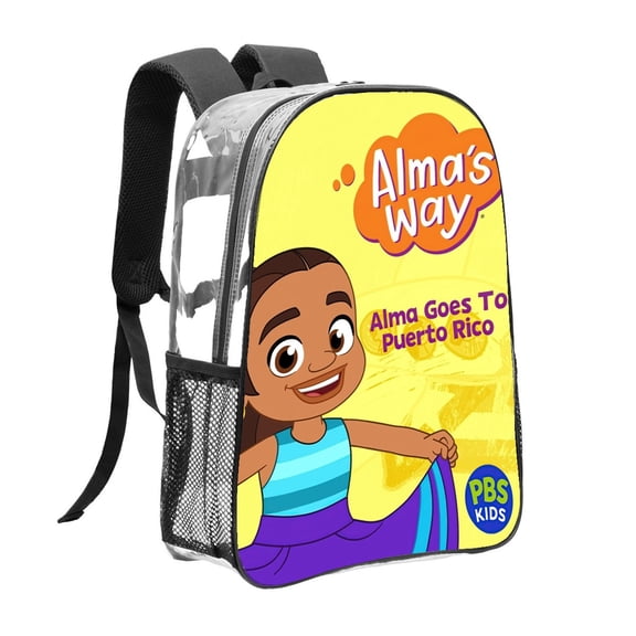 Alma's Way Pattern Transparent Backpack Lightweight And fashionable Showcasing Personality And Leading The Trend