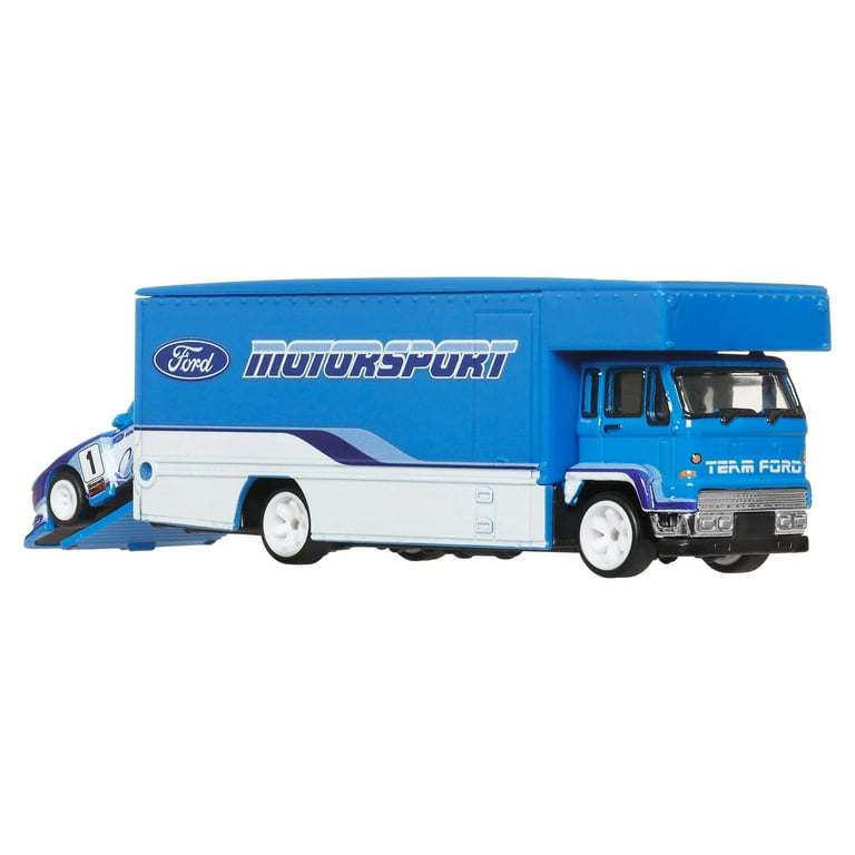 Hot Wheels Team Transport Truck & Race Car, Gift for Racing