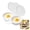 White, variant on 2026 New Dual Cavity Microwave Egg Poacher With Lid & Handle – Quick-Heat 2-Egg Cooker, Oil-Free, Food-Grade PP for Fast Breakfast