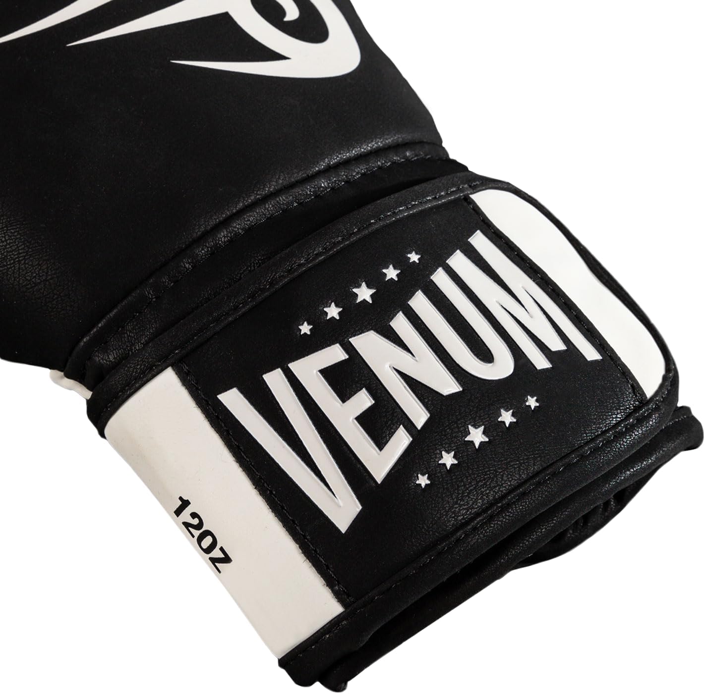 Venum Mike Tyson Replica Boxing Gloves - Deep Black/Optical White - 12-Ounce