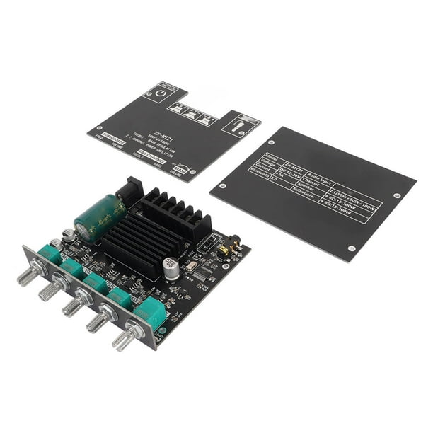 Módulo amplificador, ZK MT21 Módulo amplificador de potencia de sonido Bluetooth Módulo amplificador de potencia Bluetooth Diseño de vanguardia
