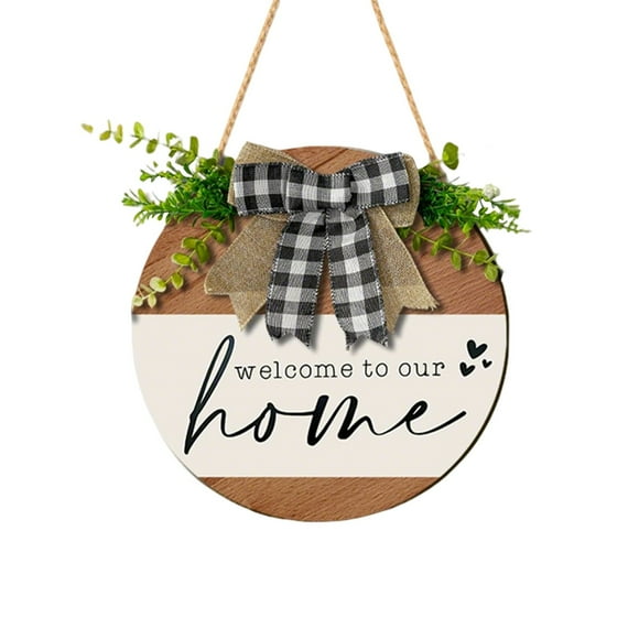 Binwennn Wall Decorations for Dining Room Metal Garden Welcome Sign Circular Door Hanger For A Warm Welcome Ideal For Homeowners Who Unique Décor