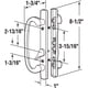 thumbnail image 2 of Juego de manillas corredizas para puertas de patio Prime-Line C 1282, níquel satinado, 2 of 4