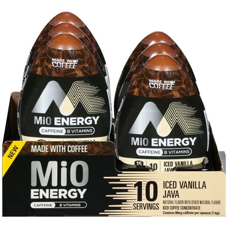 MiO Energy Iced Vanilla Java Sugar Free Water Enhancer, 1.62 fl oz Bottle