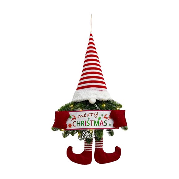 Christmas Door Ornaments Gift Sturdy Cute Polyester + Plastic 11.8*19.7in Window Home Festive Supplies