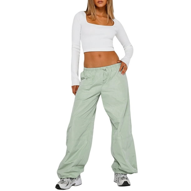baggy drawstring cargo pants