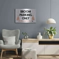 thumbnail image 6 of Luxe Metal Art 'Broom Parking Only' by Lettered & Lined, Metal Wall Art, 24"x16", 6 of 8