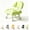 Green, variant on Rolling Low Stool with Backrest, Cloud Soft Swivel Vanity Chair (Coffee) | Cloud Soft Vanity Swivel Stool, Low Rolling Makeup Chair With Wheels, Thick Cushion Back Support, Compact Size