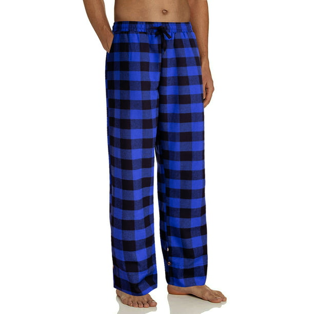 Alimens & Gentle Heavyweight Flannel Plaid Pajama Pants For Men Lounge ...