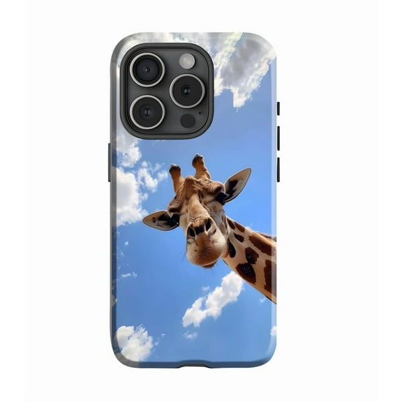 Cute Giraffe Safari Family Animal Phone Case for iPhone 11, 12, 13, 14, 15, 16, 17
