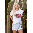 thumbnail image 5 of Glory to God Jesus Christ Faithful Men's Graphic T Shirt Tees Brisco Brands M, 5 of 6
