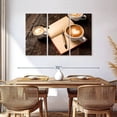thumbnail image 3 of Elephant Stock Coffee And Diary Wall Art - Horizontal Multi Panel Canvas - 3 Piecekitchen Wall Decor - Photography Food And Drink Multi Panel - Brown And Beige Decor - 57" x 36", 3 of 8