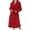 Red, variant on Aboser Womens Shawl Collar Robes Fuzzy Fleece Winter Bathrobes Warm Soft Midi Length Sleepwear Comfy Long Sleeve Nightgowns with Pockets Red XL