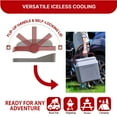 thumbnail image 4 of Koolatron 12V Electric Cooler 24L (26 qt), Self-Locking Handle, Gray/Red, 4 of 6