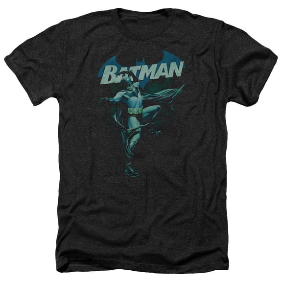 Batman - Blue Bat - Heather Short Sleeve Shirt - Large