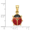 thumbnail image 2 of Auriga Fine Jewelry 14K Yellow Gold Enameled Ladybug Charm for Women, 2 of 6