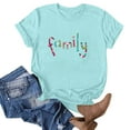 thumbnail image 1 of Blouse à Manches Courtes Imprimée Mode pour Femmes T-Shirt Col Rond Drôle, 1 of 3
